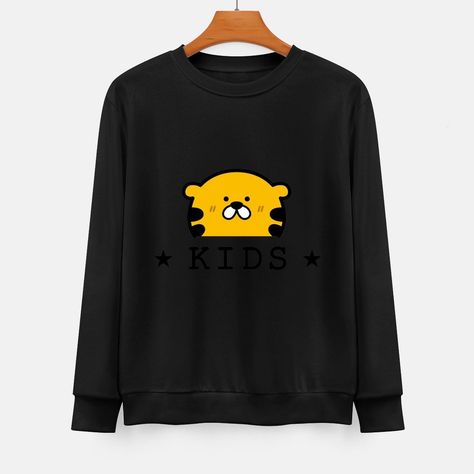 Front Patterned Long Sleeve TopBasicSeries ComfortFit